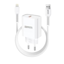 Зарядний пристрій Armorstandart AR012 1хUSB 24W with Lightning cable White (ARM69894)