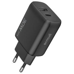 Зарядний пристрій Proove Silicone Power 2 30W (Type-C + USB) black (WCSP23110001)