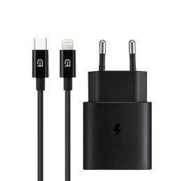 Зарядний пристрій ArmorStandart AR-TA800 USB-C 25W Black + кабель USB-C to Lightning (ARM77721)