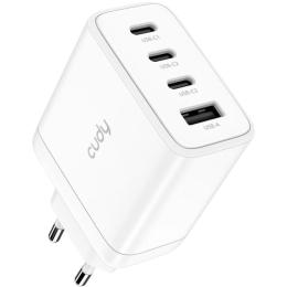 Зарядний пристрій Cudy 4xUSB 70W, (GaN, 1хUSB-C, QC+PD 3.0, вилка ЄС, для iPhone 12) , (CH70_EU)