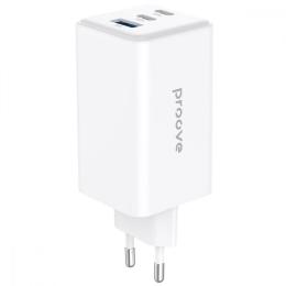 Зарядний пристрій Proove Pocket GaN Max 100W (2Type-C + USB) white (WCPG10012202)