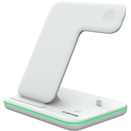 Зарядний пристрій Canyon WS-302 3 в 1 QI White (CNS-WCS302W)
