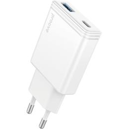 Зарядний пристрій Proove Slender 45W (Type-C + USB) white (WCSL45110002)