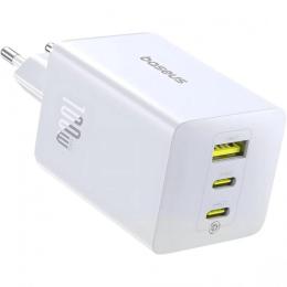 Зарядний пристрій Baseus EnerFill FE22 100W (2*Type-C+USB) white (E0123801)