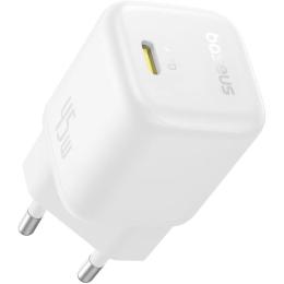 Зарядний пристрій Baseus PicoGo GaN Fast Charger 1C 45W EU Moon White (P10176800213-00)