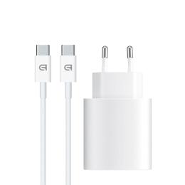 Зарядний пристрій ArmorStandart AMHJ83 20W USB-C White + кабель USB-C to USB-C (ARM77725)