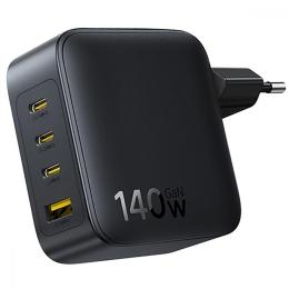 Зарядний пристрій Baseus EnerFill FH11 GaN 140W (3 Type-C+USB) black (E0121J00)