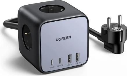 Зарядний пристрій Ugreen 4xUSB 65W DigiNest Cube (2хUSB-C+2xUSB-A) CD268 (60113)
