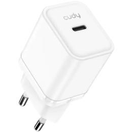 Зарядний пристрій Cudy 1xUSB 20W, (GaN, 1хUSB-C, QC+PD 3.0, вилка ЄС, для iPhone серії 12 та новіших мод. (CH20_EU)