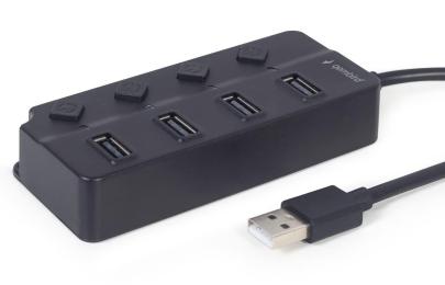 USB-Хаб Gembird UHB-U2P4P-01 на 4 порти USB 2.0 (UHB-U2P4P-01)