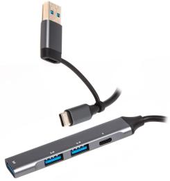 USB-Хаб Maxxter USB 3.0 HU3C-4P1CN-01 (HU3C-4P1CN-01)