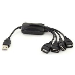 USB-Хаб Lapara USB 4 порта USB 2.0 черний (LA-UH803-A black)