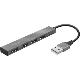USB-Хаб Trust USB-хаб Halyx Aluminium 4-Port Mini USB Hub (23786_TRUST)