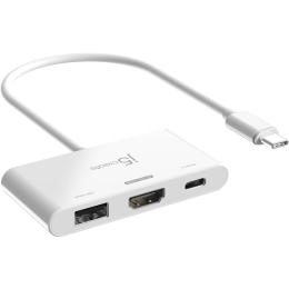 USB-Хаб j5create JCA399-N, USB Type-C 3-в-1 (JCA399-N)