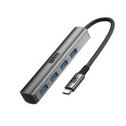 Хаб USB-C ArmorStandart Type-C to 4USB Grey (ARM69364)