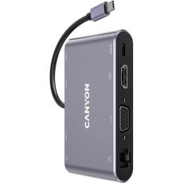USB-Хаб Canyon 8-in-1 USB-C (CNS-TDS14)