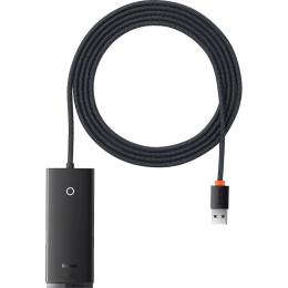 USB-Хаб Baseus Lite Series 4-Port (USB-A to USB 3.0*4) 2m black (WKQX030201)