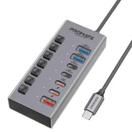 USB-Хаб Promate на 7 портів (gegahub-10g)