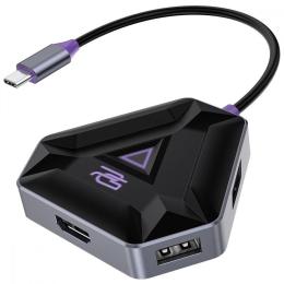 USB-Хаб Type-C-Хаб Proove Gaming Spectre (2*USB3.0 + Type-C + PD100W + HDMI) dark gray (HBPG10221205)