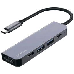 USB-Хаб Proove Type-C-Хаб Arc Link 5 in 1 (2*Type-C + 2*USB3.0 + HDMI) silver (HBAL00010604)