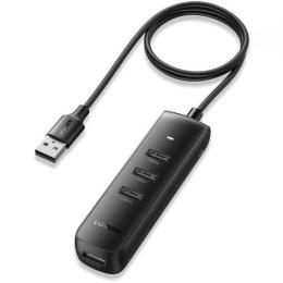 USB-Хаб Ugreen USB-хаб CM416 USB 3.0 4-Port Hub 1m Black (80657)