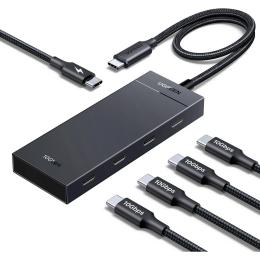USB-Хаб Ugreen USB-хаб CM806 5-in-1 Port Black (55334)
