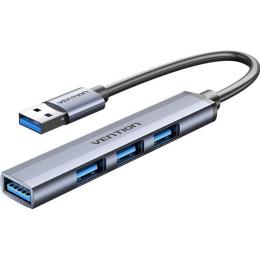 USB-Хаб Vention USB 3.0 -> 1xUSB 3.0/3xUSB 2.0, 0.15м, 5 Гбіт/с, Grey (CKOHB)