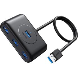 USB-Хаб Ugreen CR113 USB 3.0 Hub 1m (Black) (UGR-20291)