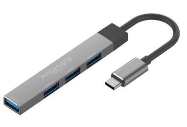 USB-Хаб Promate USB Хаб на 4 порти (litehub-4.grey)