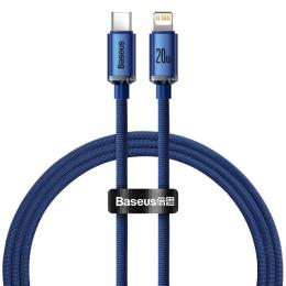 Кабель Baseus Crystal Shine Series Fast Charging Type-C to Lightning 20W (1.2m) blue (CAJY000203)
