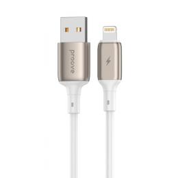 Кабель Proove Flex Metal USB to Lightning 2.4A (1m) white (CCFM20001102)