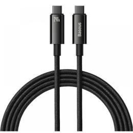 Кабель Baseus Tungsten Gold Fast Charging Type-C to Type-C 240W (2m) black (CAWJ040101)