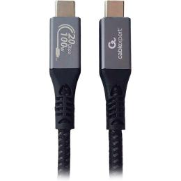 Кабель Cablexpert USB Type-C Premium USB 3.2 Type-C/Type-C PD 100W 1.5m Black (CCBP-USB3-CMCM100-1.5M)