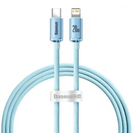Кабель Baseus Crystal Shine Series Fast Charging Type-C to Lightning 20W (1.2m) sky blue (CAJY001303)