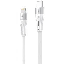 Кабель Proove Soft Silicone Type-C to Lightning 27W (2m) white (CCSO27002122)