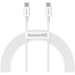 Кабель Baseus Superior Series Fast Charging Type-C to Type-C PD 100W (1m) white (CATYS-B02)