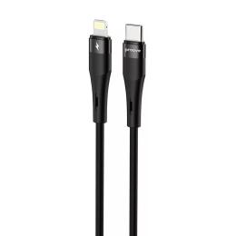 Кабель Proove Light Silicone Plus Type-C to Lightning 27W (1m) black (CCLS27002101)