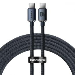 Кабель Baseus Crystal Shine Series Type-C to Type-C 100W (2m) black (CAJY000701)