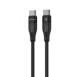 Кабель Proove Soft Silicone Type-C to Type-C 60W (1m) black (CCSO60002201)