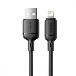 Кабель Baseus Silky Series Fast Charging Lightning 2.4A (2m) black (P10377702113-01)