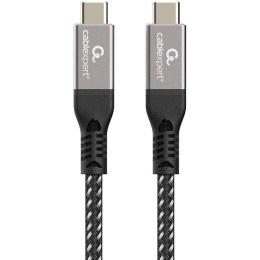 Кабель Cablexpert CCBP-USB4-CMCM240-0.3M, преміум якість, USB4, C-тато/C-тато, 0,3 м. (CCBP-USB4-CMCM240-0.3M)