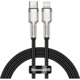 Кабель Baseus Cafule Metal Type-C to Lightning PD 20W (1m) black (CATLJK-A01)