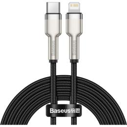 Кабель Baseus Cafule Metal Type-C to Lightning PD 20W (2m) black (CATLJK-B01)