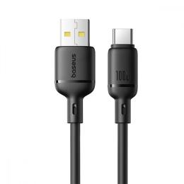 Кабель Baseus Silky Series Fast Charging Type-C 100W (2m) black (P10377703113-01)