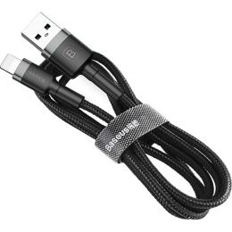 Кабель Baseus USB 2.0 AM to Lightning 3.0m 2.0A grey-black (CALKLF-RG1)
