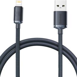 Кабель Baseus Crystal Shine Series USB Lightning 2.4 A 2m Black (CAJY000101)