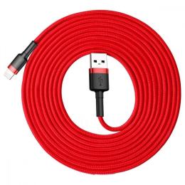 Кабель Baseus Cafule Lightning Cable 2A (3m) red (CALKLF-R09)