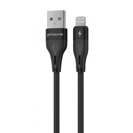 Кабель Proove Soft Silicone USB to Lightning 2.4A (1m) black (CCSO20001101)