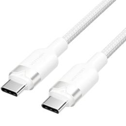 Кабель Vention USB 2.0Type-C M-M,1.0м 60W aluminum alloy, білийVention (TRDWF)