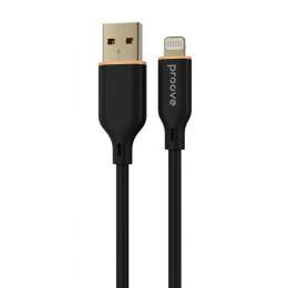 Кабель Proove Jelly Silicone USB to Lightning 2.4A (1m) black (CCJS20001101)